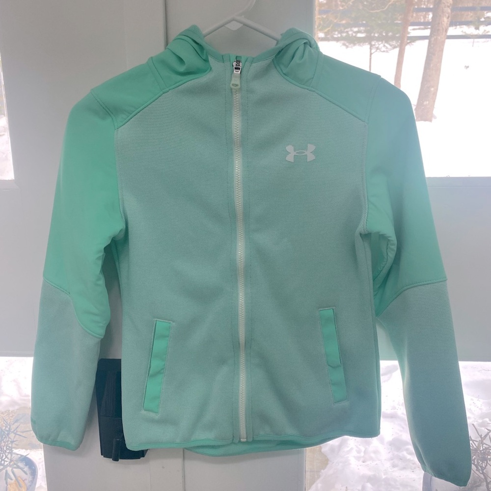 Girl’s Under Armour Jacket - NWOT Sz M -mint green